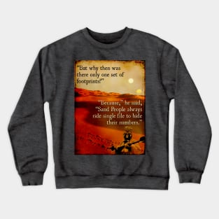 Footprints in the Sand People Crewneck Sweatshirt